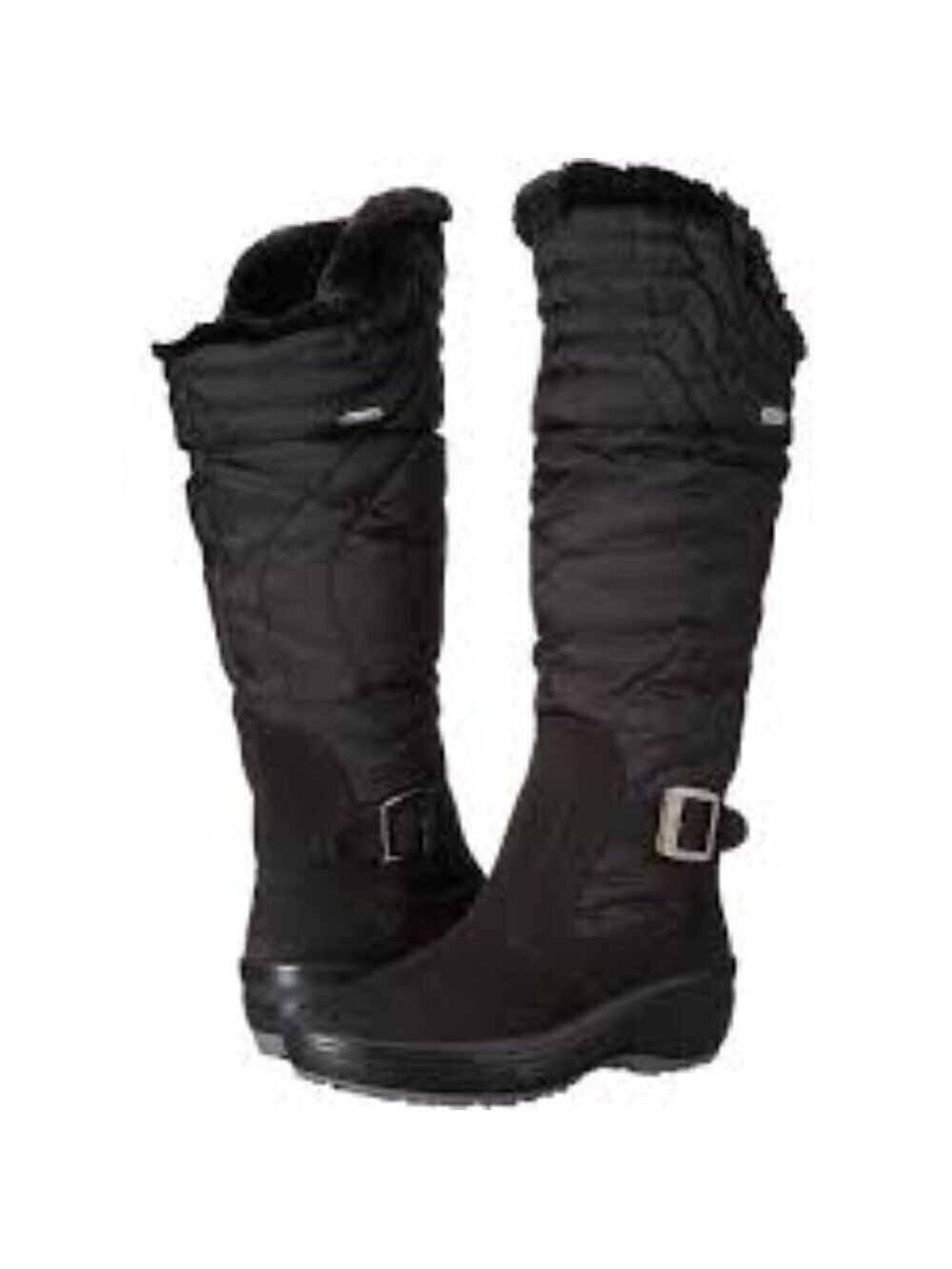 𝅺pajar Natasha Faux-Fur Waterproof Winte Black Boot